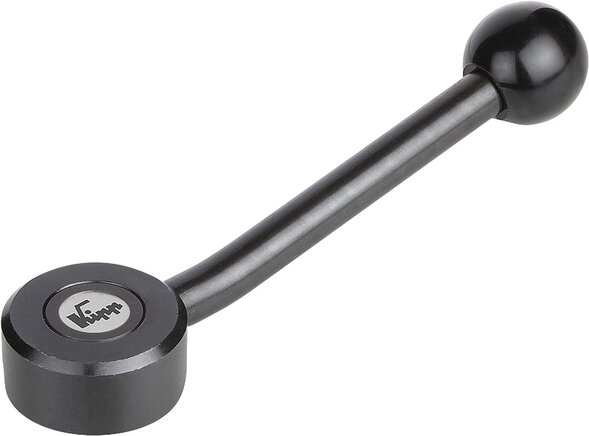 Spannhebel, flach mit Innengewinde, 15 Grad