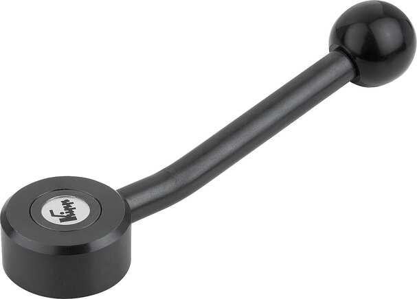 Spannhebel, flach mit Innengewinde, 15 Grad