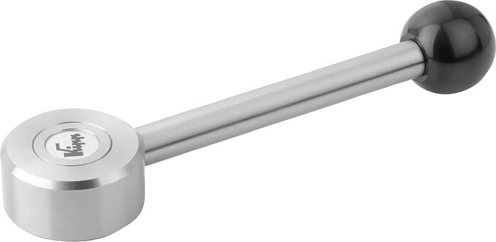 Spannhebel flach Edelstahl mit Innengewinde, 0 Grad