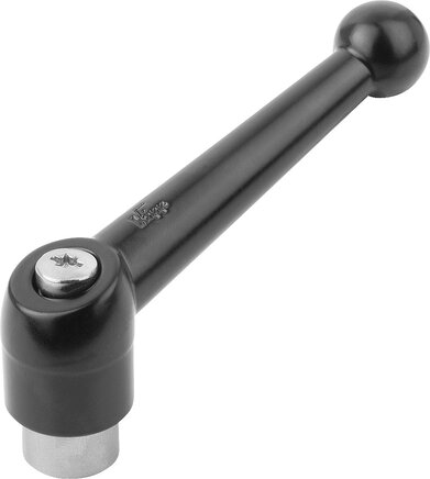 Klemmhebel mit Innengewinde, Stahlteile aus Edelstahl