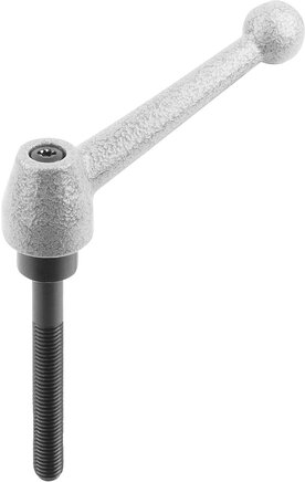 Klemmhebel Stahl mit Außengewinde