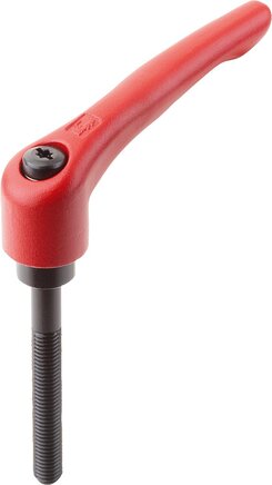 Klemmhebel Stahl mit Außengewinde