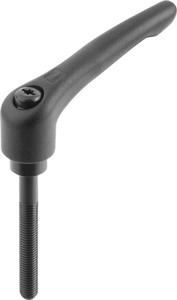 Klemmhebel Stahl mit Außengewinde