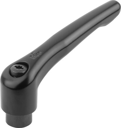 Klemmhebel mit Innengewinde, seidenmatt