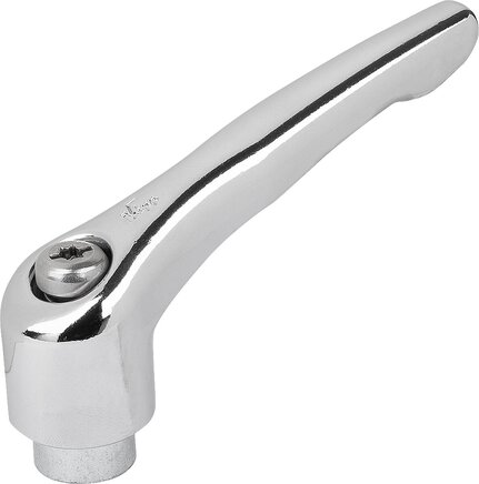 Klemmhebel Zink mit Innengewinde, Stahlteile blau passiviert