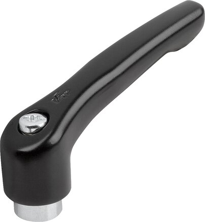 Klemmhebel Zink mit Innengewinde, Stahlteile blau passiviert