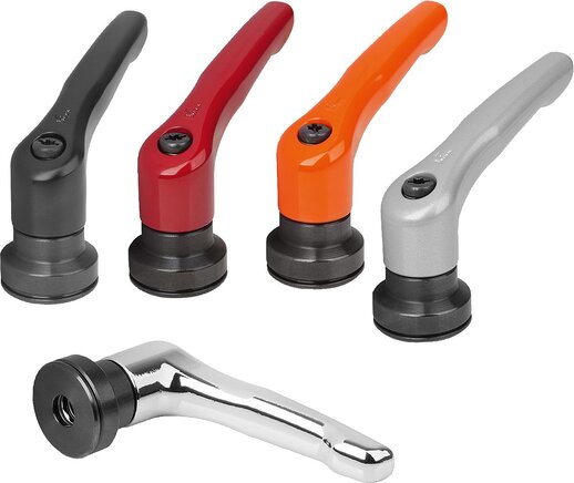 Klemmhebel Zink mit Innengewinde und Spannkraftverstärker