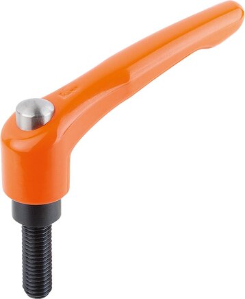 Klemmhebel mit Schutzkappe mit Außengewinde