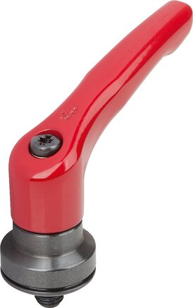 Klemmhebel Zink mit Außengewinde und Spannkraftverstärker