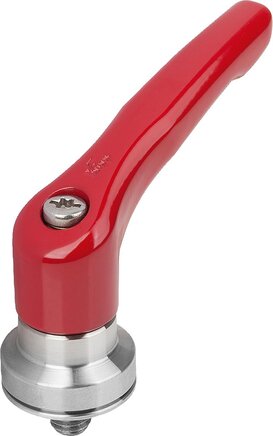 Klemmhebel Zink mit Außengewinde und Spannkraftverstärker