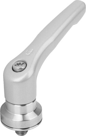 Klemmhebel Zink mit Außengewinde und Spannkraftverstärker