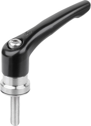 Klemmhebel Zink mit Außengewinde und Spannkraftverstärker