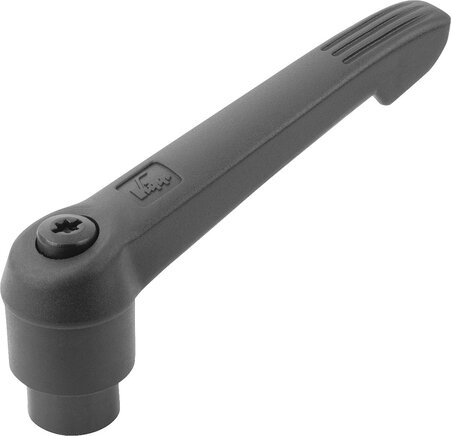 Klemmhebelmit Innengewinde und Kunststoffgriff