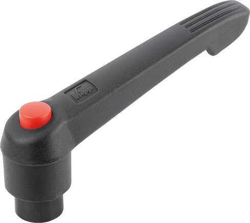 Klemmhebel mit Druckknopf mit Innengewinde