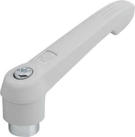 Klemmhebel Kunststoff mit Innengewinde, Stahlteile blau passiviert