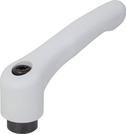 Klemmhebel Kunststoff mit Innengewinde, Stahlteile brüniert