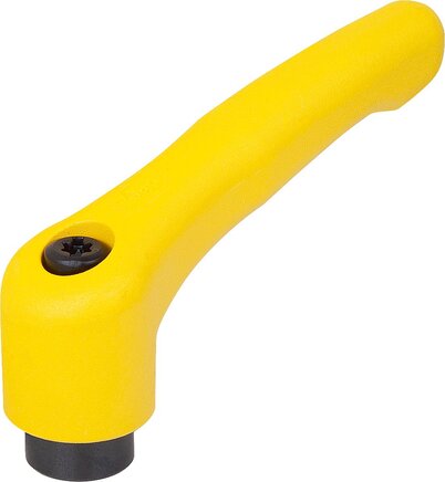 Klemmhebel Kunststoff mit Innengewinde, Stahlteile brüniert