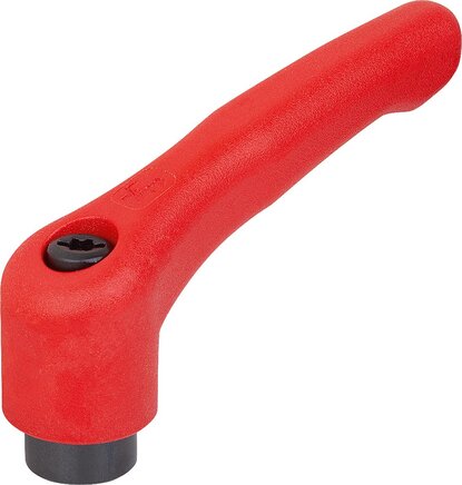 Klemmhebel Kunststoff mit Innengewinde, Stahlteile brüniert