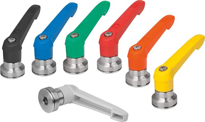 Klemmhebel Kunststoff mit Innengewinde und Spannkraftverstärker