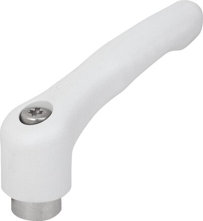 Klemmhebel Kunststoff mit Innengewinde, Stahlteile aus Edelstahl