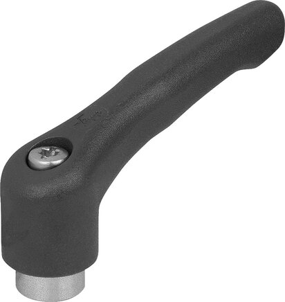 Klemmhebel Kunststoff mit Innengewinde, Stahlteile aus Edelstahl
