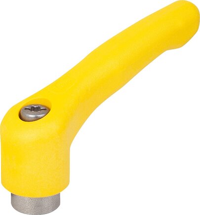 Klemmhebel Kunststoff mit Innengewinde, Stahlteile aus Edelstahl