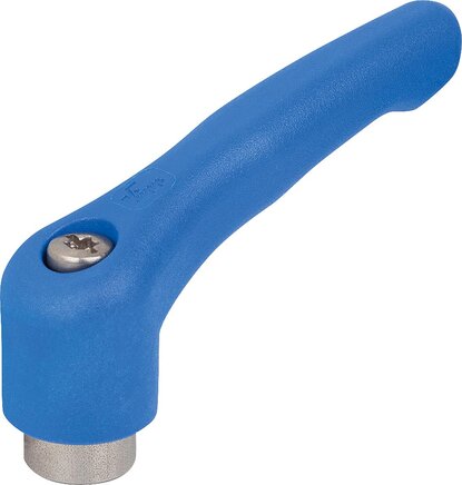 Klemmhebel Kunststoff mit Innengewinde, Stahlteile aus Edelstahl