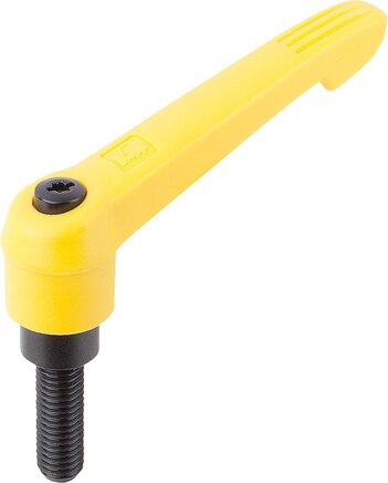 Klemmhebelmit Außengewinde und Kunststoffgriff