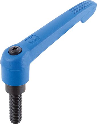 Klemmhebelmit Außengewinde und Kunststoffgriff
