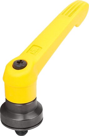 Klemmhebel Kunststoff mit Außengewinde und Spannkraftverstärker