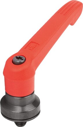 Klemmhebel Kunststoff mit Außengewinde und Spannkraftverstärker