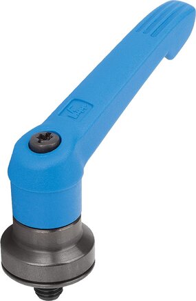 Klemmhebel Kunststoff mit Außengewinde und Spannkraftverstärker