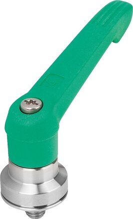 Klemmhebel Kunststoff mit Außengewinde und Spannkraftverstärker