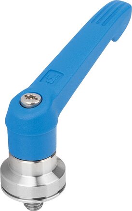 Klemmhebel Kunststoff mit Außengewinde und Spannkraftverstärker