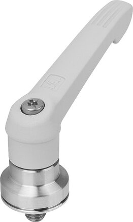 Klemmhebel Kunststoff mit Außengewinde und Spannkraftverstärker