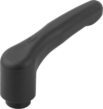 Klemmhebel Kunststoff metall-detektierbar mit Innengewinde