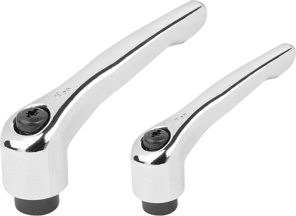 Klemmhebel mit Innengewinde, hochglanzverchromt