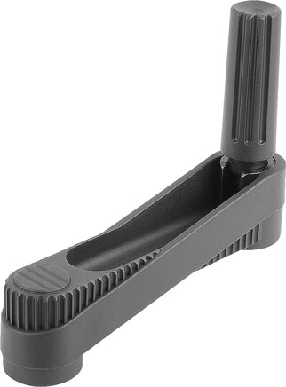 Handkurbeln mit Zylindergriff umlegbar, mit Innenvierkant