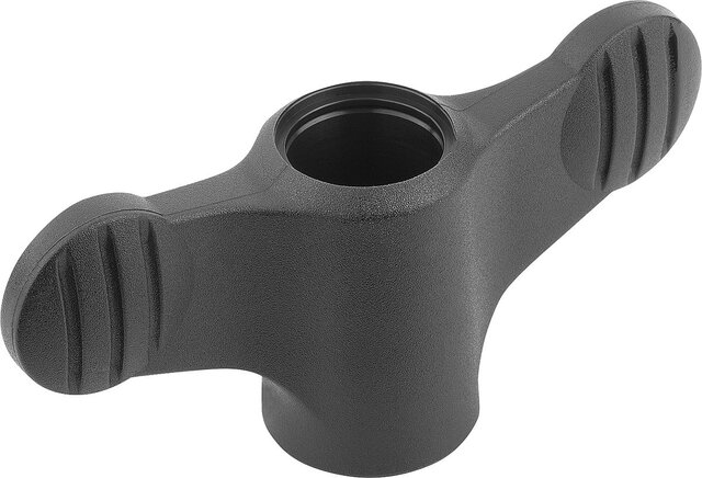 Flügelgriffe mit durchgehendem Innengewinde