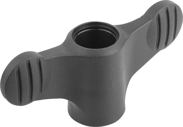 Flügelgriffe mit durchgehendem Innengewinde