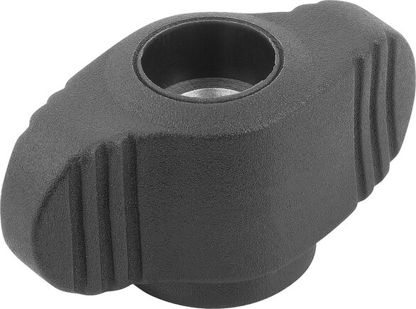 Flügelgriffe Miniwing mit durchgehendem Innengewinde