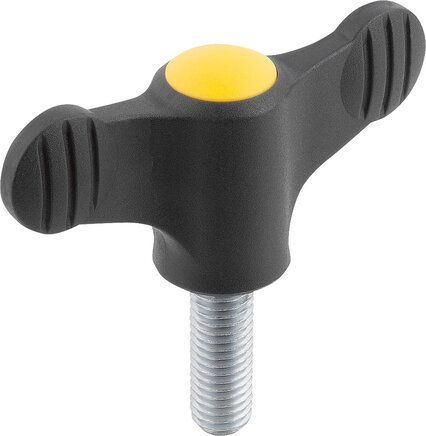 Flügelgriffe mit Außengewinde