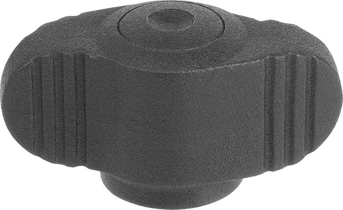 Flügelgriffe Miniwing Kunststoff metall-detektierbar mit Innengewinde