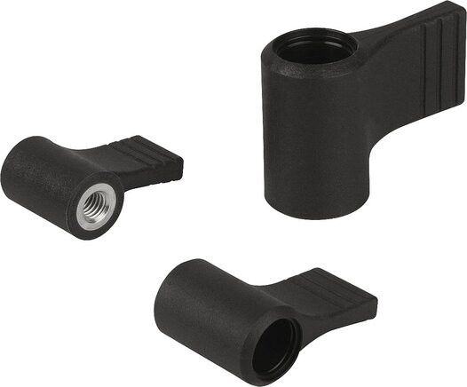 Flügelgriffe einseitig ohne Deckel