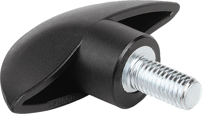 Flügelgriffe mit Außengewinde