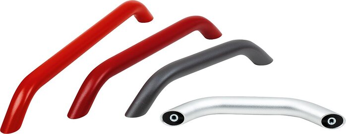 Rohrgriffe Aluminium oval