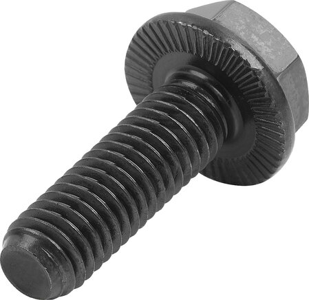 Sechskantschrauben mit Flansch und Sperrrippen