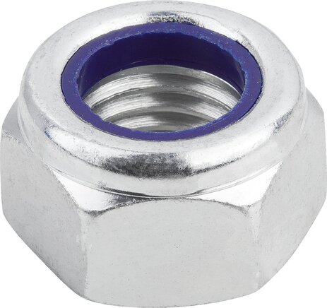 Sechskantmutter mit Polyamid Klemmteil niedrige Form, DIN 985