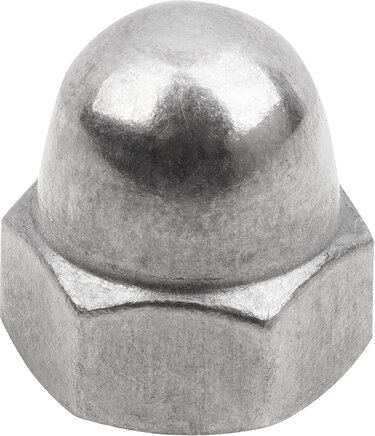 Sechskant Hutmuttern hohe Form DIN 1587 Stahl oder Edelstahl