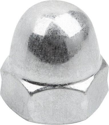 Sechskant Hutmuttern hohe Form DIN 1587 Stahl oder Edelstahl